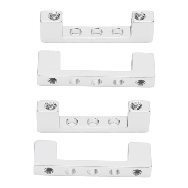 4 stk. Servofeste Brakett Aluminium Støttebase 90 Grader Dobbelthodet 3205‑0001‑0003