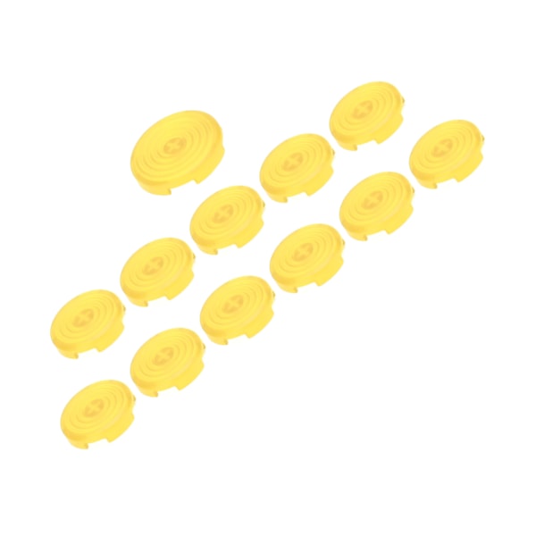 12 st Arcade Button Cover 20,2 mm 25,3 mm Mekaniskt tryckknappsskydd för Kailh för Cherry för Akko för Glorious Switches Gul