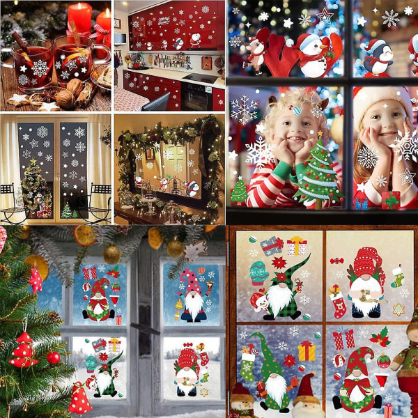 Joulun lumihiutale-ikkunakiinnikkeet, Hyvää Joulua Ikkunoiden kiinnikkeet juhlakoristeisiin