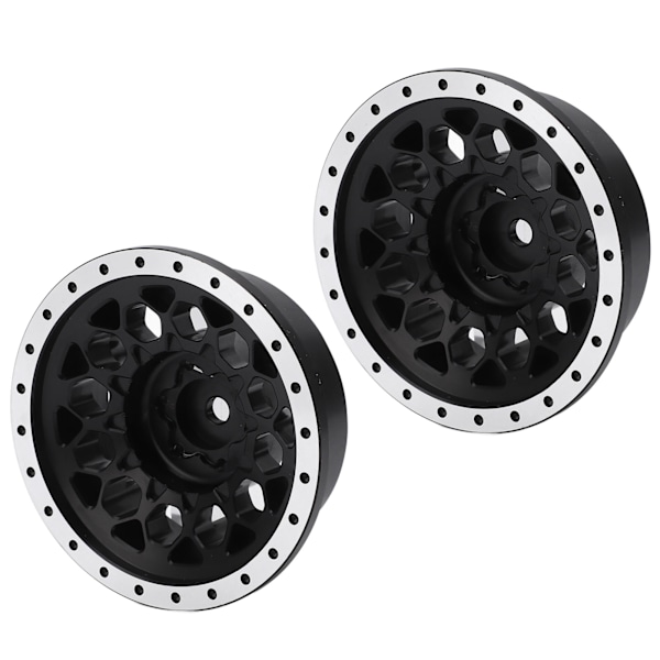 2st RC-vanteet ammattimainen alumiiniseosvanteet Axial SCX6 1/6 RC-autolle Balck