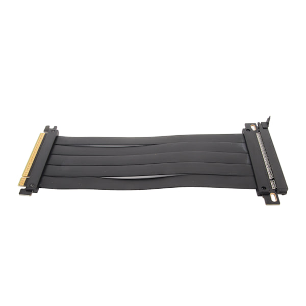 PCIE 4.0 X16 jatkokaapeli, korkea suojaus, 180 asteen joustava PCIE 4.0 jatkokaapeli näytönohjaimelle, musta, 40 cm / 15,7 tuumaa