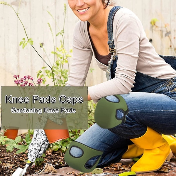1 par Ultra Soft Justerbar Eva Foam Trädgårdsknäskydd för trädgård, hushållsarbete