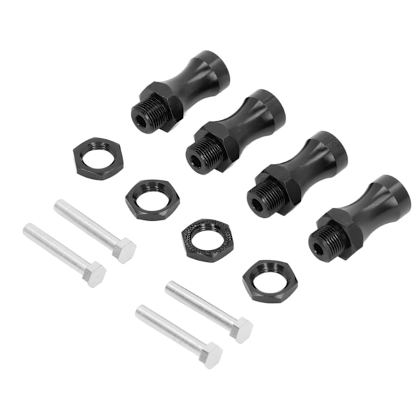 RC 12 mm til 17 mm metal hjulforlængelse hex-konverteringsadapter Bredere 30 mm til 1/10 off road RC bil sort