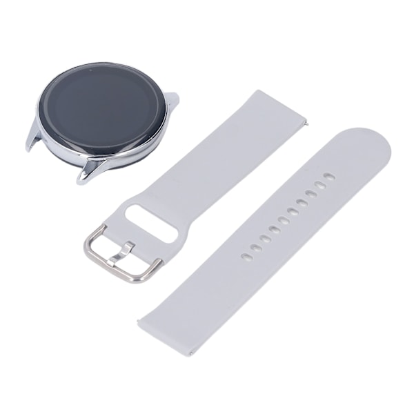 T2 PRO Smartwatch Grå - Hjärtfrekvens, Blodtryck, Blodsockerövervakning, Bluetooth-samtal, Silikonarmband