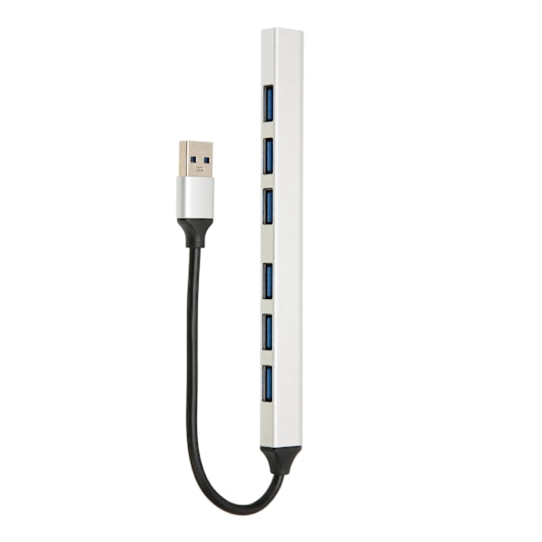 USB 3.0 Hub 7 porte 5 Gbps hurtig overførsel aluminiumslegering Multifunktionel USB Splitter til PC stationær bærbar computer