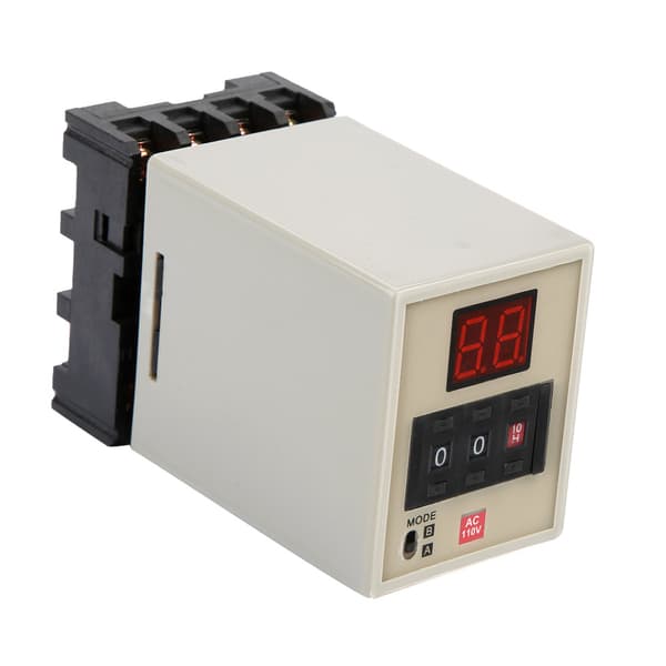 AH3-DM Dual Mode Delay Timer Relæ 0.01S-99H LED-skærm (AC 110V)