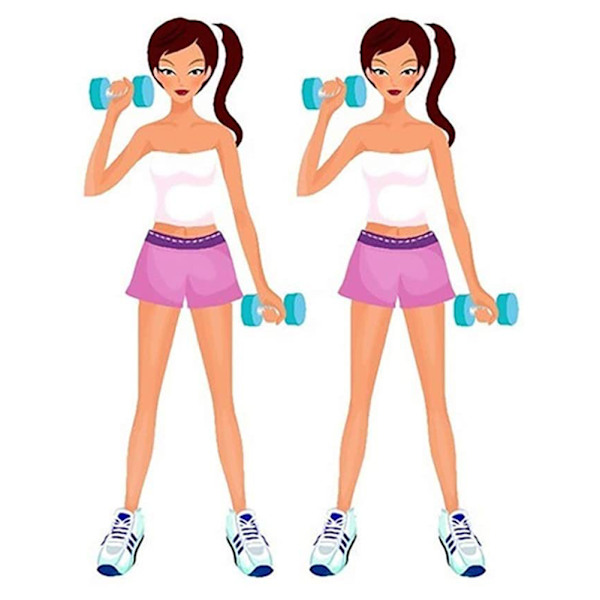 Tilfældig Vandfyldt Hantel Justerbar Vandvægtede Håndvægte Fitnessudstyr til Kvinder
