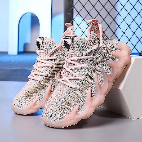 Åndbare Løbesko til Børn - Mode Sneakers Pink
