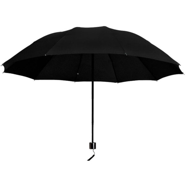 8K enfärgad hopfällbar paraply färg gitter färg super mini paraply reklam present paraply 30 gånger, modell: svart rengöring