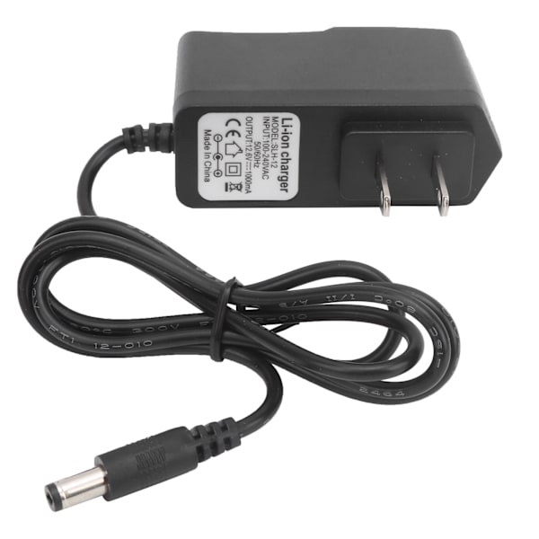 US-kontakt 100240V 12,6V 1A litiumbatteriladdare PC MultiProtection Laddningsadapter