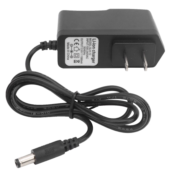 US-stik 100240V 12,6V 1A litiumbatterilader PC MultiProtection Ladeadapter