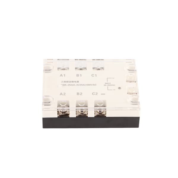 3-faset solid state relæ Hurtig skiftehastighed Støjfri AC til AC SSR 90-250VAC til 24-480VAC TSR 25AA H (25A)