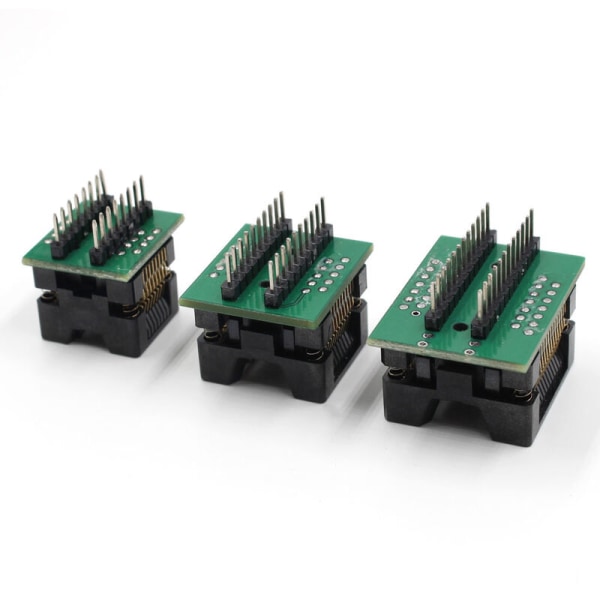 3st multifunktions integrerad kretstestare Transistortestare Endast tillbehör 3 testbaser SOP16+SOP20+SOP24, modell: 3 testbaser