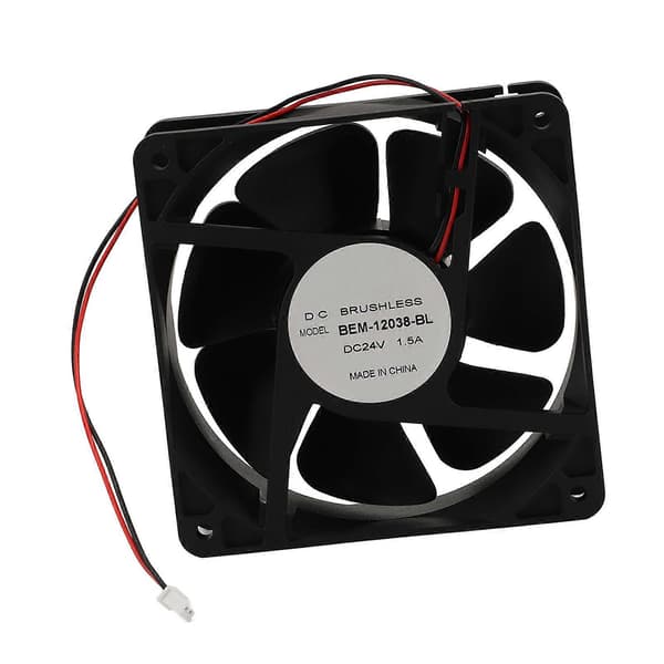 BERM Højtydende køleventilator Hurtig varmeafledning ABS-hus 2400-2500 RPM Chassisventilator til computer DC24V
