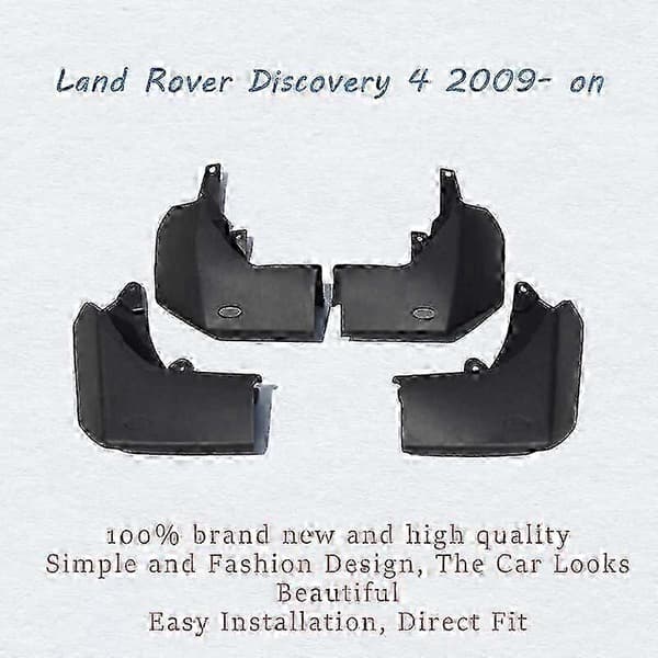 Stænklapper, TPE- og PP-materiale, kompatible med Land Rover Discovery 4, 2009-2020, 4 stk.