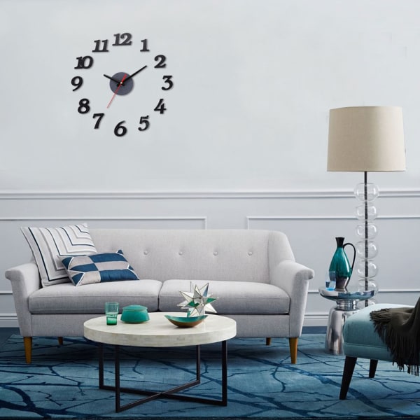Digital vægur Akryl vægur Enkelt stue Kreative ure Hjem dekorative ure
