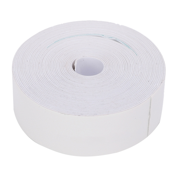 Tennisracketbeskyttelse AntiScratch Tape Racketbeskyttelse Rambeskyttelse PU Beskyttelsesdekal (Hvit)