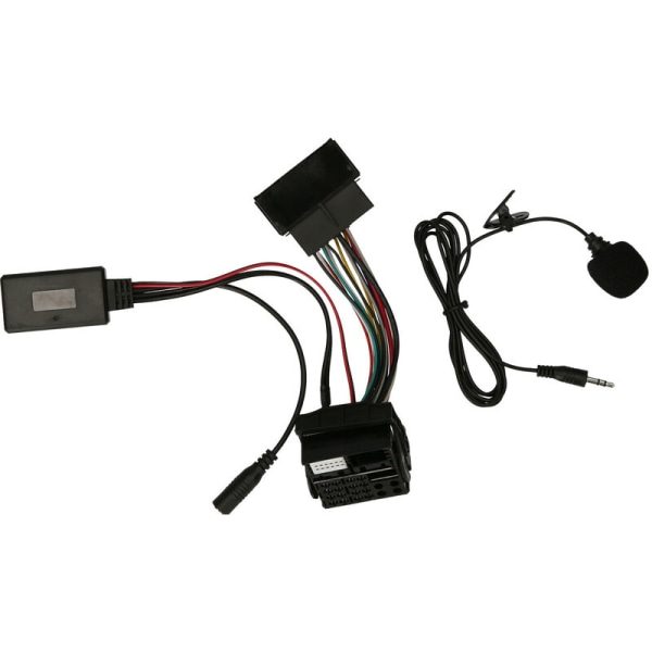 Bil BT 5.0 AUX Adapter Harness Wire 12pin Bilradio Audio Musikenhet Ersättning för Volkswagen Skoda, modell: Multicolor 62