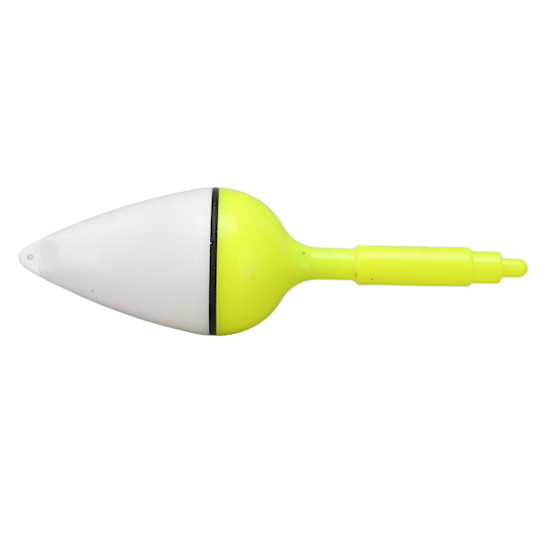 Fishing Bobber Glödande Nattfiske Float ABS Luminous Striking Float Upplyst för mörk miljö Gul 40G