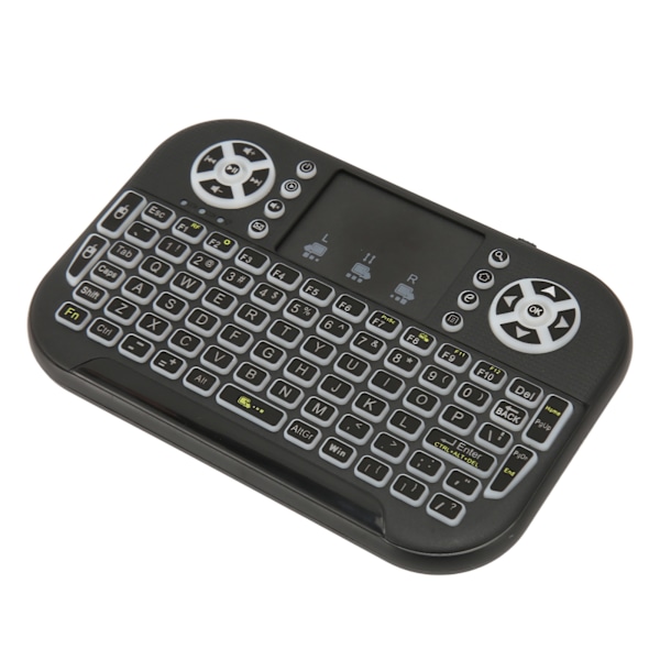 2,4 GHz mini trådløst Bluetooth-tastatur med touchpad Baggrundsbelyst bærbart tastatur Fjernbetjening til laptop PC TV Box