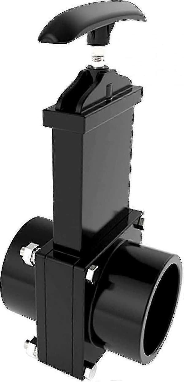 Afløbsventil til autocamper, campingvogn, holdbart flow, 50 mm, afløbsventil til varevogn, afløbsslange til spildevand (sort)