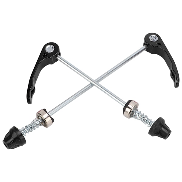 1 par/set Cykel Fram Bak Snabbkopplingsspett Slitstarka Cykel Snabbkopplingsspak Svart