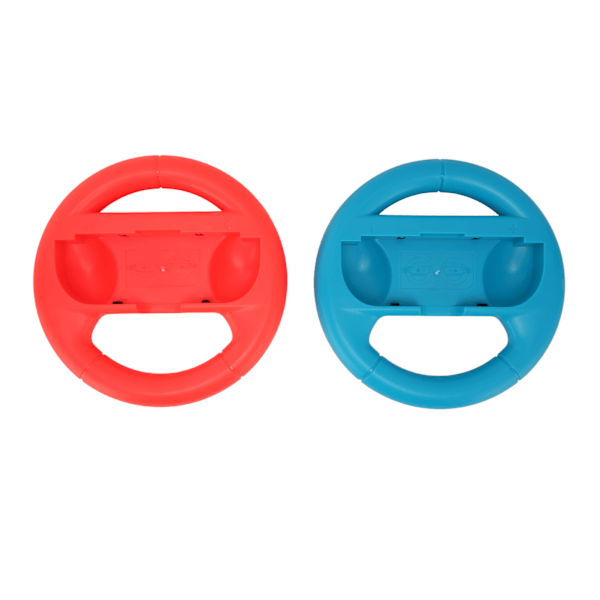 2st rattkontroller Bärbara racingspel Tillbehör Kit för Switch (Röd Blå)