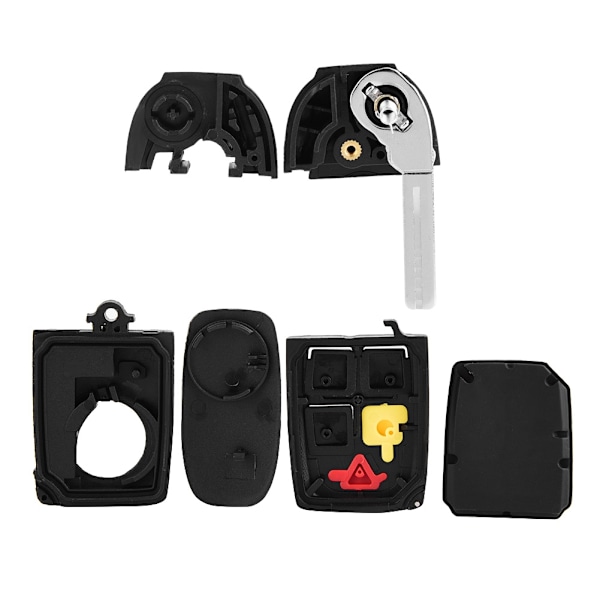 Bilknappfjernkontroll Flip Key Shell Case for Volvo S60 S80 V70 XC70 XC90