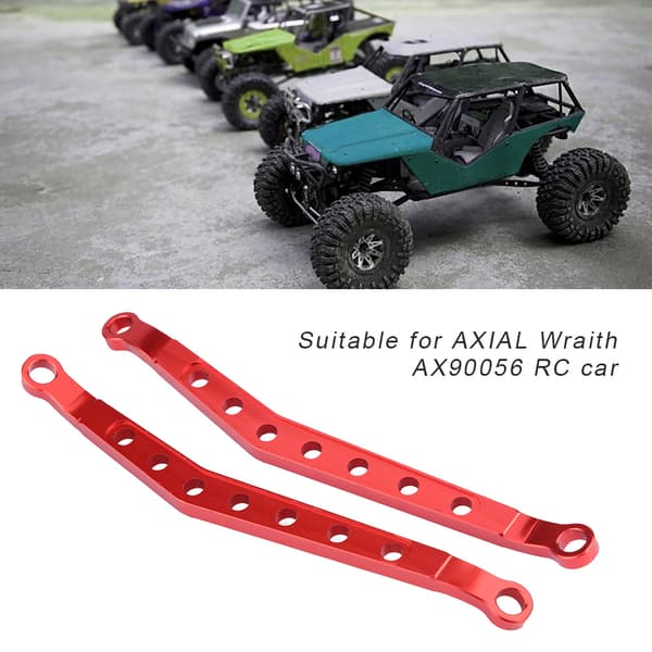 【NX】Aluminiumslegering Forreste / Bagerste Øvre Chassisforbindelse til AXIAL Wraith AX90056 RC Bil (Rød)