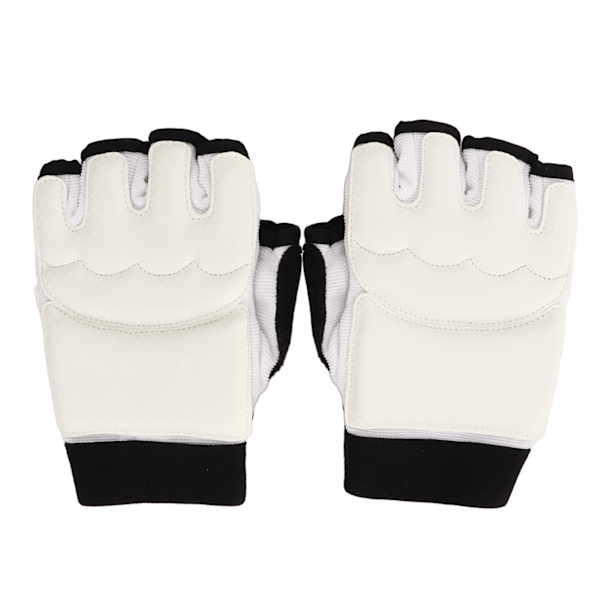 1 par Taekwondo handskar Andas elastiska halvfinger Kickboxning Boxning Träningshandskar för kampsport M