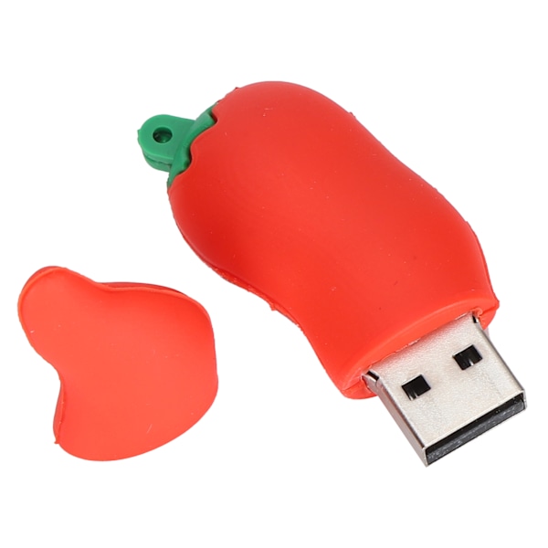 USB Flash Drive Rød Peberfrugt Form Sød Hukommelsespind Pen Drev til Studerende Børn Gave 128GB