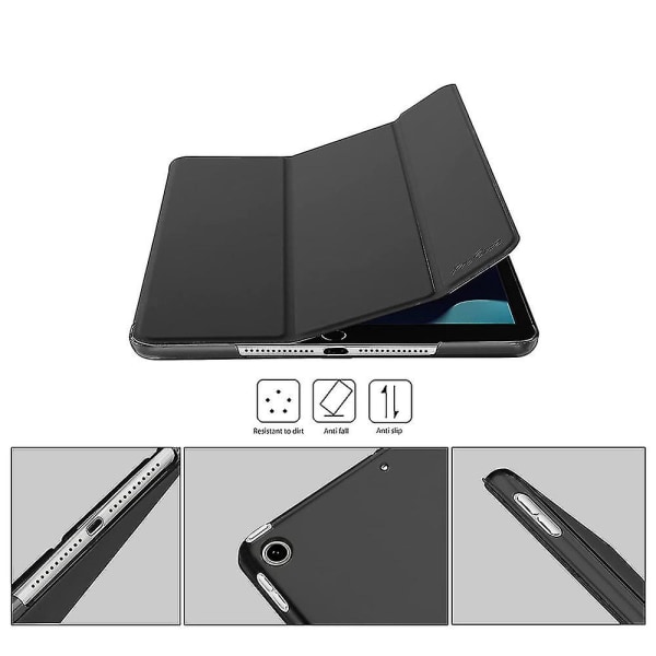 Deksel kompatibel med Ipad Pro 11 (2020/2021), Hard Back Flip Cloth Texture Flip Protective Case black