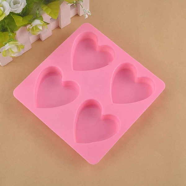 Hjerteformet silikone fondantform Kagedekoration Chokolade Bageform Isform