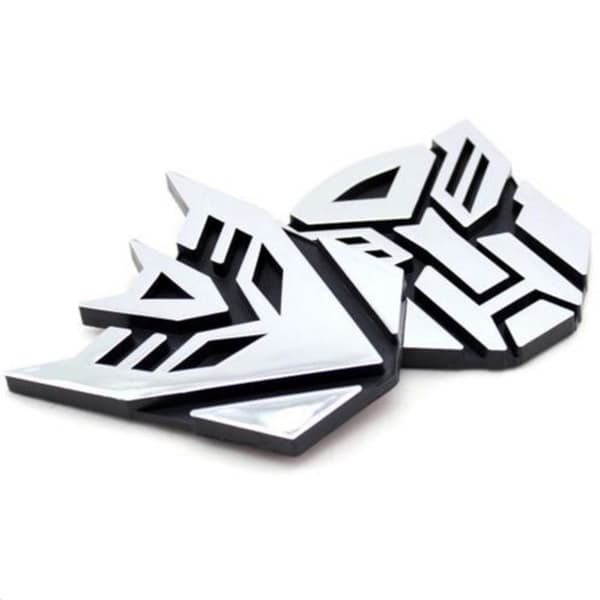 3D Logo Protector Autobot Transformers Emblem Merke Grafikk De Sølv[NX] Silver 8.5×8.5×0.5CM