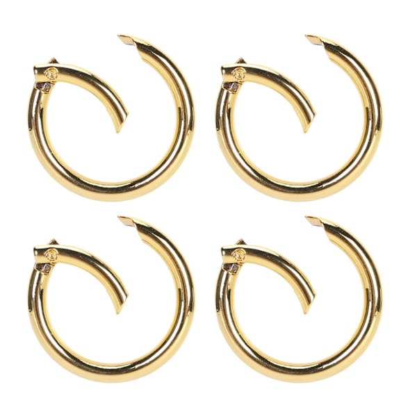 20st vår O-ringar 1,61 tum Diameter 0,2 tum Tjock Stark Koppar Kompakta fjäderspännen för Nyckelring Halsband Smycken DIY Guld Färg