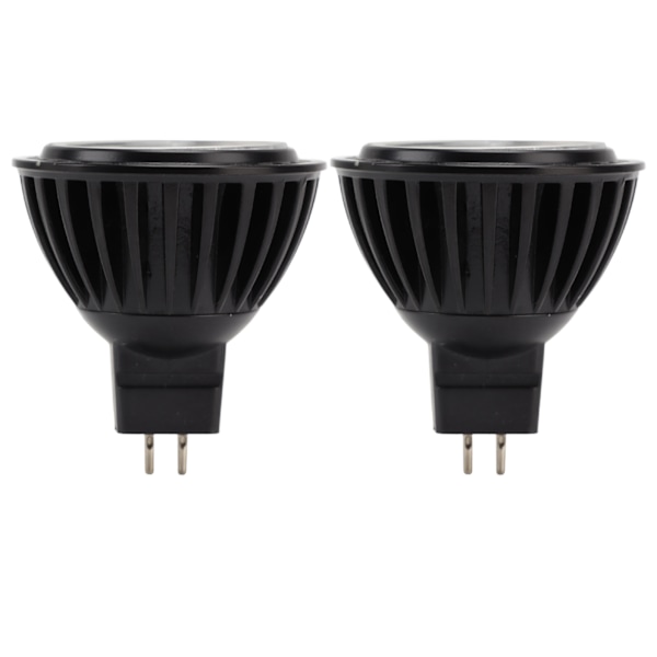 2st 7W MR16 LED-lampa Energisparande spotlight med låg strömförbrukning 7LED-lampbyte 110‑240V varmt ljus