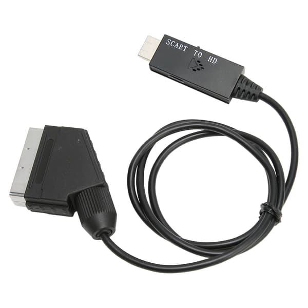 SCART til HD Multimedia Interface Converter HD 1080P SCART til HD Multimedia Interface Adapterkabel Kompatibel med lyd Video DC 5V