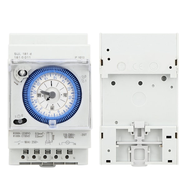 SUL181D Mekanisk timer 15 minutter 24 timer Timer Tidsrelæ 250VAC 16A