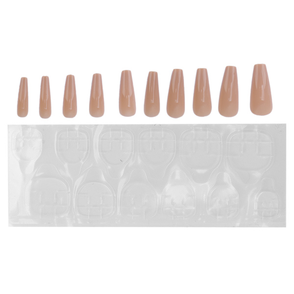 10 stk Pure Color Full Cover Falske Negle Kvinner Jenter Elegant Mote Fake Nail Tip Manikyr ToolN5354-04