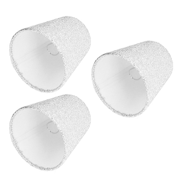 3st små lampskärmar E14 Ljus yta Tunn Lättvikt Hög transmittans Säker design bordslampskärm