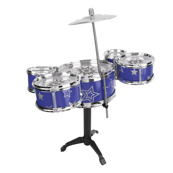 Taaperon Jazz-rumpusetti Käsi-silmäkoordinaatio Korkea turvallisuus Kestävä ABS Helppo koota Lasten rumpusetti perheen koulutukseen Sininen