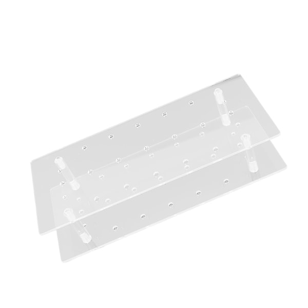 Cake Pop Holder Akryl 21 Hull Gjenbrukbar Transparent 2-lags Cake Pop Stativ Display Holder for Bryllup Baby Shower Bursdag