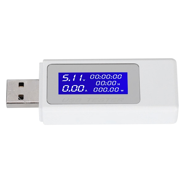 USB Tester Multifunktionell Kapacitet Ström Strömspänning DC Digital Voltmeter Mätare