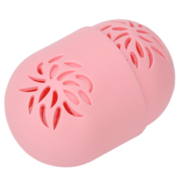 Sminksvamphållare Rosa kalebassform Andas ihålig design Sminksvamp reseväska
