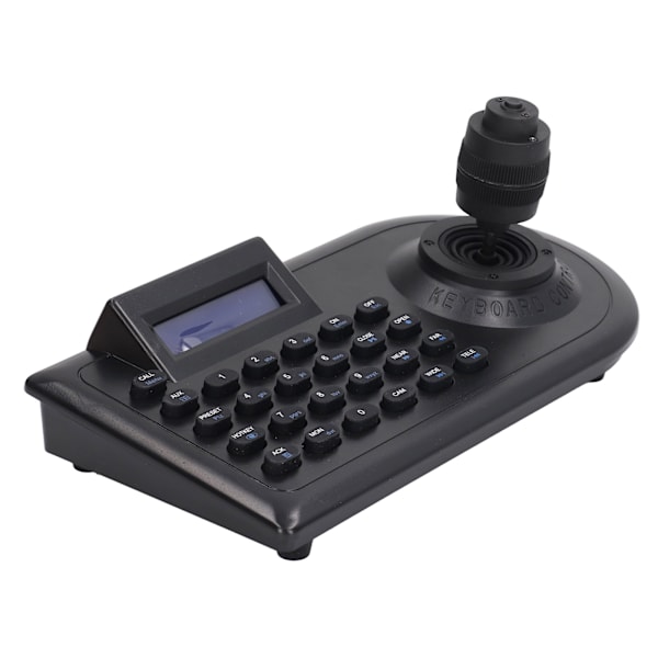 LCD Analog PTZ-kameratangentbord med 4D-joystick PTZ Speed ​​Dome-kamerakontroll för Linux EU-kontakt 100‑240V