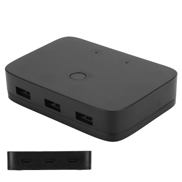 HDMI KVM Switch Box 2 Port Datorvärd 2-in-1-out USB Delning Mus Tangentbord Skrivare 201H