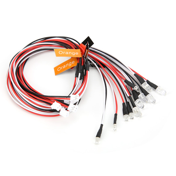 12 LED Blinkende Sterkt Lys Strobelys Kit System for 1/10 RC Crawler Dift Bil