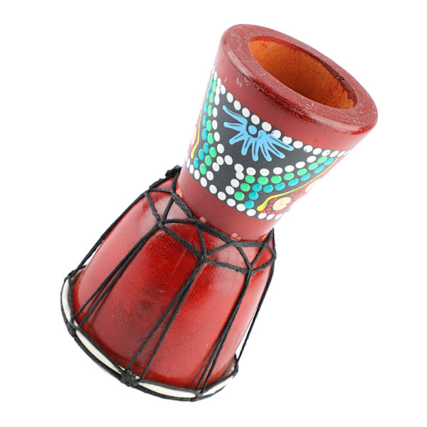 Afrikansk trumma 5in trä Djembe Hand Percussion Instrument Crisp Sound för barn Vuxna