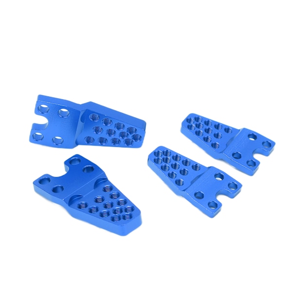 4 st RC-fästen i aluminiumlegering, hållbara, robusta, utbytbara, justerbara tillbehör för 1/10 1/8 simuleringsklättringsbilar, blå