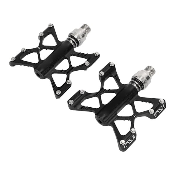1 par LP Litepro K5 Cykel Hurtigudløsningspedaler Aluminiumlegerings Cykellagerpedaler til Road Mountain Folding Bikes Sort